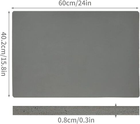 QTLCOHD 16x24 بوصة سيليكون حصيرة الضغط الحراري 0.3 بوصة سمكا رمادي سهل الضغط حصيرة استبدال أجزاء لآلة الضغط الحراري لوحة ضغط نقل الحرارة المسطحة in Kuwait