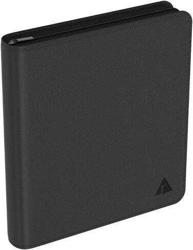 حافظة بسحاب ممتازة من Rayvol - 9 جيوب تناسب 720 بطاقة تداول مع 40 أكمام سوداء فاخرة، مجلد ألبوم بطاقات التحميل العلوي لـ TCG in Kuwait