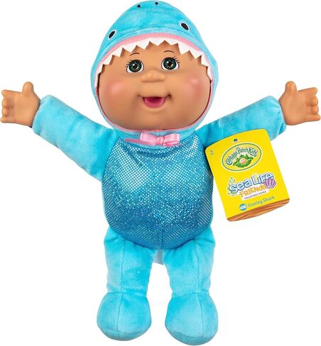 Cabbage Patch Kids Cutie Stanley Shark, 9" - Collectible, Adoptable Baby Doll Toy - Great Gift for Girls and Boys in Saudi Arabia