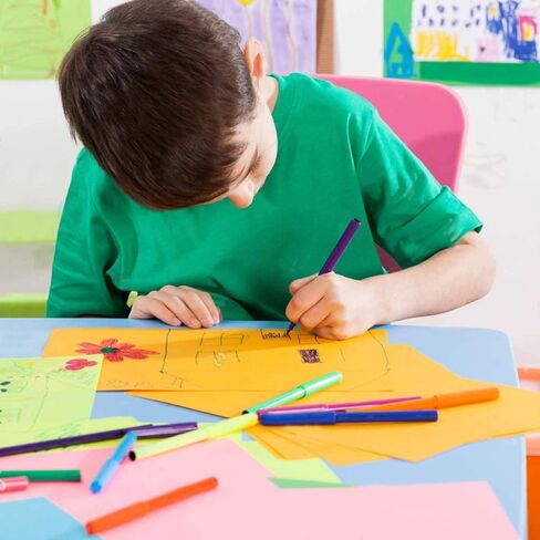 Color A4 Paper, 100 Pcs A4 DIY Craft Origami Paper for Coloured Printer Paper, DIY Arts, Crafts, Paper Cutting(10 Colors) in Saudi Arabia