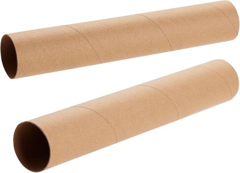 12 Pack Cardboard Tubes for Crafts, Brown Rolls for DIY Projects, Classroom (1.75 x 10 in) in Saudi Arabia