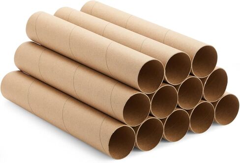 12 Pack Cardboard Tubes for Crafts, Brown Rolls for DIY Projects, Classroom (1.75 x 10 in) in Saudi Arabia