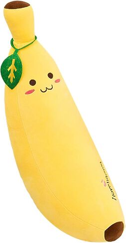 JZENZERO Banana Stuffed Animal, Plush Toys Banana Pillow Long Pillow Sleeping Doll Plush Cute Doll Boy Girl Birthday Present 35/50/70/80/110cm in Saudi Arabia
