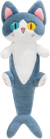 Ditucu Cute Shark Cat Plush Pillow Long Cartoon Kitten Stuffed Animal Toy Kawaii Body Sleeping Plushie Gifts for Kids 19.6 inch in Kuwait