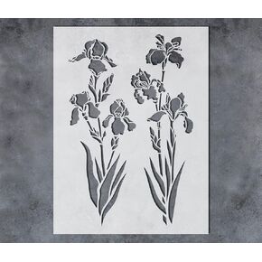 GSS Designs Corner Flower Rose Stencil - استنسل قابل لإعادة الاستخدام للرسم على أثاث حائط من القماش الخشبي - استنسل مايلر للحرف اليدوية والديكورات 12 × 12 بوصة