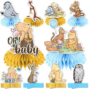 10pcs Classic Winnie Centerpieces Decorations, Oh Baby Table Decorations The Pooh Centerpieces for Cute Cartoon Baby Shower Party Decor in Kuwait
