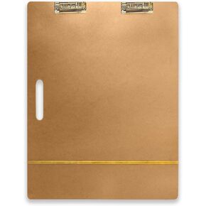 لوحة حمل خشبية من Gkesgm مقاس 45.72 سم × 60.96 سم مع مشبك للرسم والفصول الدراسية والاستوديو واللوازم المكتبية واللوازم المكتبية الأخرى، ZBO-001 in Kuwait