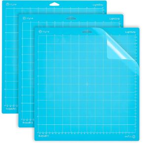 iVyne Cutting Mat for Cricut, Light Grip Cutting Mat 12x12 for Cricut Explorer Air 2 / Maker/Air/Maker 3, Sticky Mat for Craft, with Easy Grip, BPA-Free, Non-Porous & Anti-Slip Surface - 3 Pack