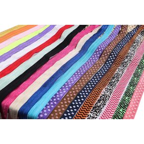 YYCRAFT Fold Over Elastic Stretch Foldover FOE Elastics for Hair Ties HeadBands Variety Color Pack 20 Yards (Baby Pink) in Saudi Arabia
