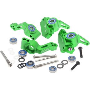 RC Alloy Caster Block&Steering Blocks&Rear Stub Axle Carriers for Traxxas 1/10 2WD Slash, Stampede, Rustler, Nitro Slash-Replaces Part 3736 3632 3752