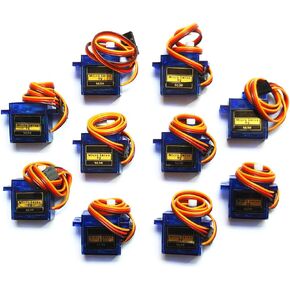 WST Tower P SG90 9G Micro Servo 180° Mini Servo Motor for RC Airplane Boat Car Helicopter Robot Controls Arm/Hand/Walking x 10 PCS in Kuwait