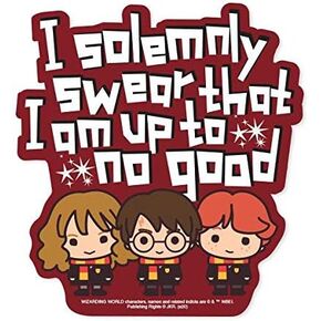 Paper House Productions Harry Potter Chibi I Solemnly Swear Die-Cut 3" Vinyl Sticker