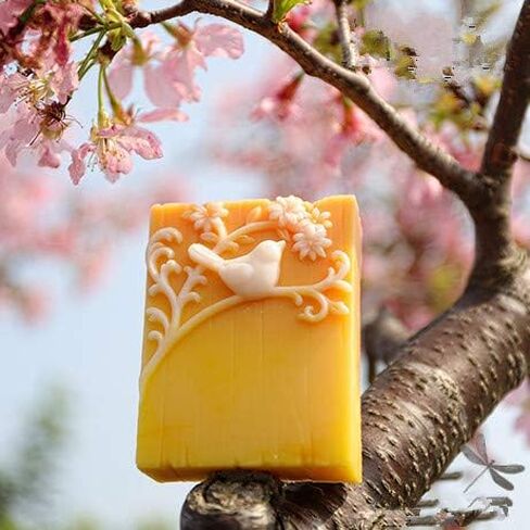 GreatMold Beautiful Flower DIY Soap Mold Leaves Handmade Flower Rectangle Soap Making Mold Silicone Floral Molds for Scented Candle Cake Mousee Resin Art Crafts Mould in Kuwait
