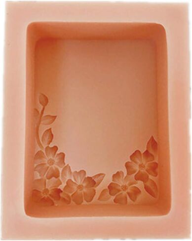 GreatMold Beautiful Flower DIY Soap Mold Leaves Handmade Flower Rectangle Soap Making Mold Silicone Floral Molds for Scented Candle Cake Mousee Resin Art Crafts Mould in Kuwait