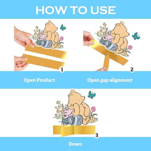 10 قطع من ديكورات ويني المركزية الكلاسيكية، ديكورات طاولات الأطفال أوه قطع مركزية على شكل بوه لتزيين حفلات استحمام الطفل الكرتونية اللطيفة in Kuwait
