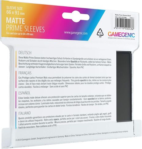 Matte Prime Sleeves: Blue (Pack of 2) in Saudi Arabia