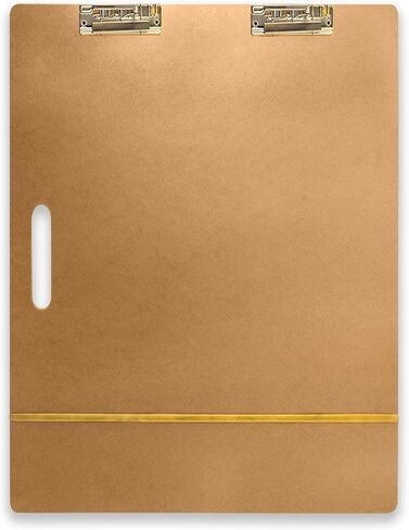 لوحة حمل خشبية من Gkesgm مقاس 45.72 سم × 60.96 سم مع مشبك للرسم والفصول الدراسية والاستوديو واللوازم المكتبية واللوازم المكتبية الأخرى، ZBO-001 in Kuwait