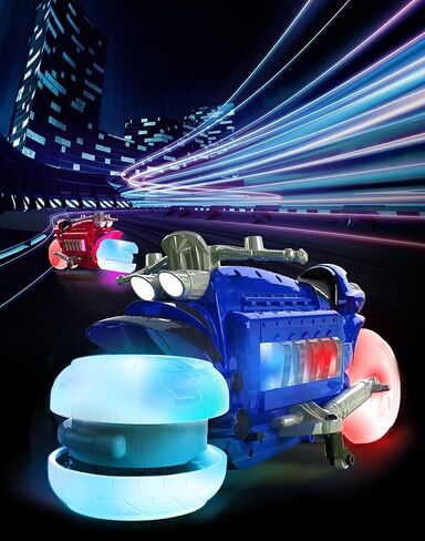 Mindscope Blue HoverCycle Radio Control Stunt Action Light Up LED Vehicle 49 MHz in Kuwait
