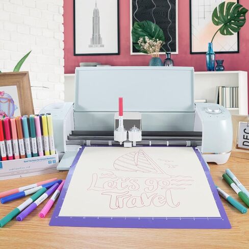 REALIKE Variety Cutting Mat Compatible with Cricut Maker 4/Maker 3/Maker/Explore 4/3/Air 2/Air, StandardGrip/LightGrip/StrongGrip/FabricGrip Multiple Adhesive 12x12 inch Cut Mats for 5 Pack in Kuwait