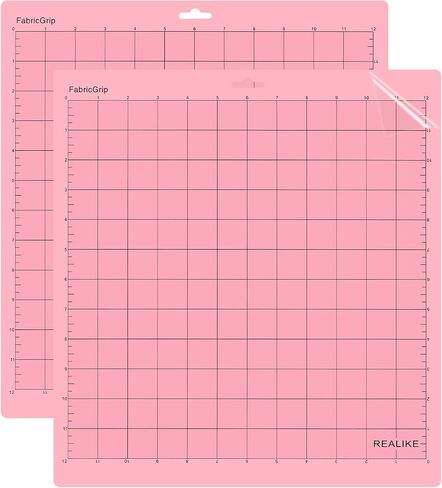 REALIKE Variety Cutting Mat Compatible with Cricut Maker 4/Maker 3/Maker/Explore 4/3/Air 2/Air, StandardGrip/LightGrip/StrongGrip/FabricGrip Multiple Adhesive 12x12 inch Cut Mats for 5 Pack in Kuwait