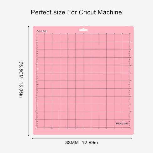 REALIKE Variety Cutting Mat Compatible with Cricut Maker 4/Maker 3/Maker/Explore 4/3/Air 2/Air, StandardGrip/LightGrip/StrongGrip/FabricGrip Multiple Adhesive 12x12 inch Cut Mats for 5 Pack in Kuwait