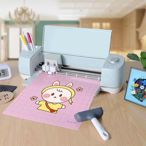 REALIKE Variety Cutting Mat Compatible with Cricut Maker 4/Maker 3/Maker/Explore 4/3/Air 2/Air, StandardGrip/LightGrip/StrongGrip/FabricGrip Multiple Adhesive 12x12 inch Cut Mats for 5 Pack in Kuwait