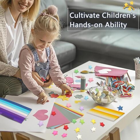 540 ورقة شرائط نجمة أوريغامي، 27 لونًا شرائط ورقية نجمة أوريغامي، ورق ملون على شكل نجمة محظوظة مزدوجة الجوانب، شرائط ورق تزيين بلون سادة، أعمال فنية يدوية يدوية in Kuwait