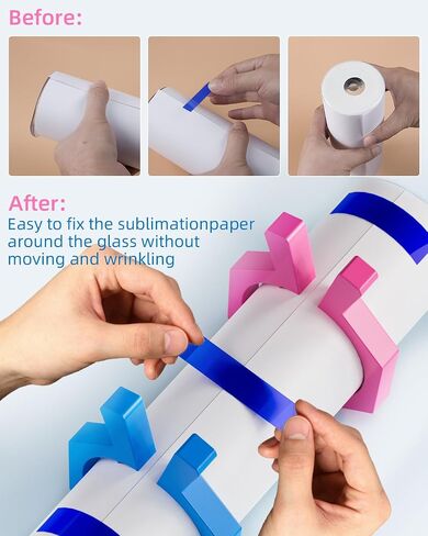 Nicpro Sublimation Tumblers Pinch Tool Set in Case, Sublimation Starter Kit with Tape&Glove, Perfect Sublimation Supplies Clamp for Pinch Tumbler 20oz in Saudi Arabia