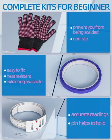Nicpro Sublimation Tumblers Pinch Tool Set in Case, Sublimation Starter Kit with Tape&Glove, Perfect Sublimation Supplies Clamp for Pinch Tumbler 20oz in Saudi Arabia