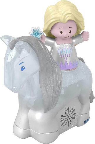 Fisher-Price Little People Toddler Toys Disney Frozen Elsa & Nokk Figure Set with Lights & Sounds for Preschool Kids Ages 18+ Months in Saudi Arabia