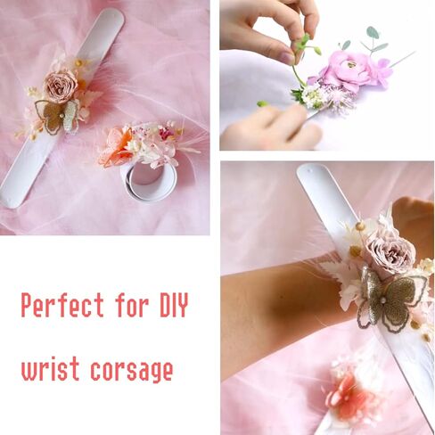 46 قطعة من اساور صفعة بيضاء من ريريكش، اساور صفعة فارغة للمعصم للاطفال في حفلات اعياد الميلاد، اساور صفعة للمشاريع المدرسية والحرف اليدوية، اساور صفعة للرسم في الكريسماس والهالوين in Kuwait