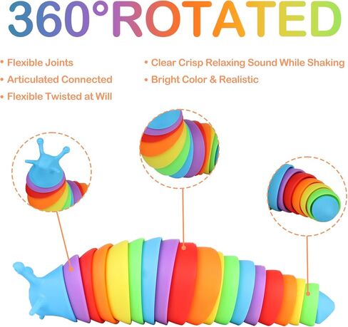 4 حزمة فيدجيت سبيكة لعبة ثلاثية الأبعاد مفصلية تمتد سبيكة تململ لعبة سبيكة تململ لعبة تململ لعبة تخفيف التوتر للأطفال والكبار المصابين بالتوحد، ومكافحة القلق الحلزون الإغاثة سبيكة اللعب للأطفال هدايا عيد ميلاد in Kuwait