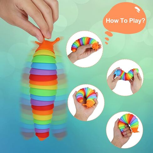 4 حزمة فيدجيت سبيكة لعبة ثلاثية الأبعاد مفصلية تمتد سبيكة تململ لعبة سبيكة تململ لعبة تململ لعبة تخفيف التوتر للأطفال والكبار المصابين بالتوحد، ومكافحة القلق الحلزون الإغاثة سبيكة اللعب للأطفال هدايا عيد ميلاد in Kuwait