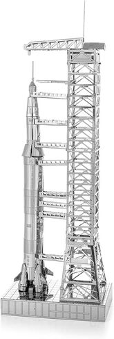 Metal Earth Fascinations Apollo Saturn V with Gantry 3D Metal Model Kit Bundle with Tweezers in Saudi Arabia