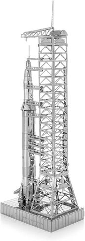 Metal Earth Fascinations Apollo Saturn V with Gantry 3D Metal Model Kit Bundle with Tweezers in Saudi Arabia