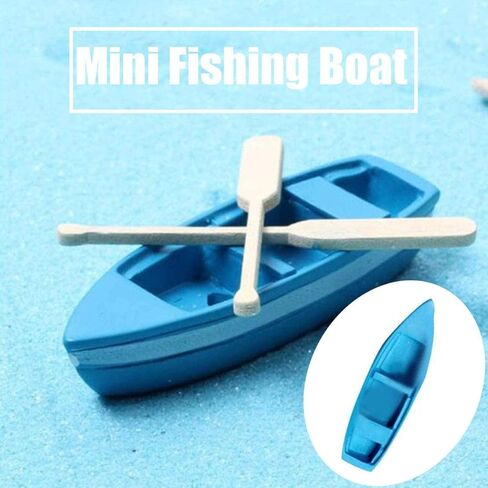 5 Pcs Mini Figurine Marine Mini Fishing Boat Miniature Moss Micro Landscape Boat Ornaments Nautical Landscape Decor for DIY Craft Accessories in Saudi Arabia
