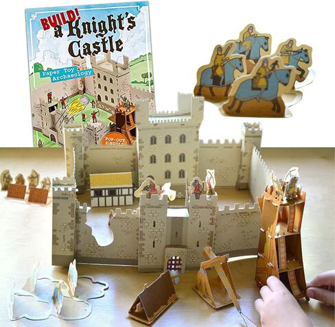 Build a Castle Kit for Kids -- Paper Craft Activity Book with 3D Castle Model, Knights, and Archaeology for Kids in Saudi Arabia