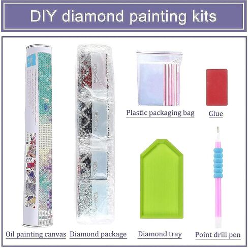 Diamond Art Kits for Adults, Colorful Baby Dragon 5D DIY Colorful Diamond Painting Kits for Beginners,Full Drill Cute Animal Gem Art for Home Wall Decor 14x14 inch in Kuwait