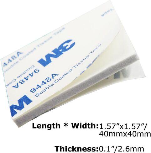 ملصق لاصق مزدوج الجوانب مصنوع من إسفنج أبيض قوي للتثبيت من CBTONE 50 قطعة in Kuwait