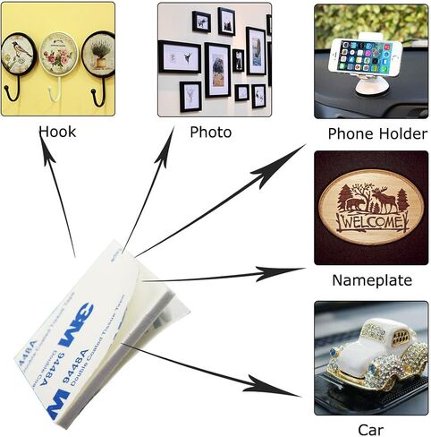 ملصق لاصق مزدوج الجوانب مصنوع من إسفنج أبيض قوي للتثبيت من CBTONE 50 قطعة in Kuwait