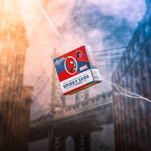 دكتور سكواتش صابون سبايدي سادز - مستوحى من سبايدر مان - صابون طبيعي للرجال، 3 عبوات من الصابون الطبيعي in Kuwait