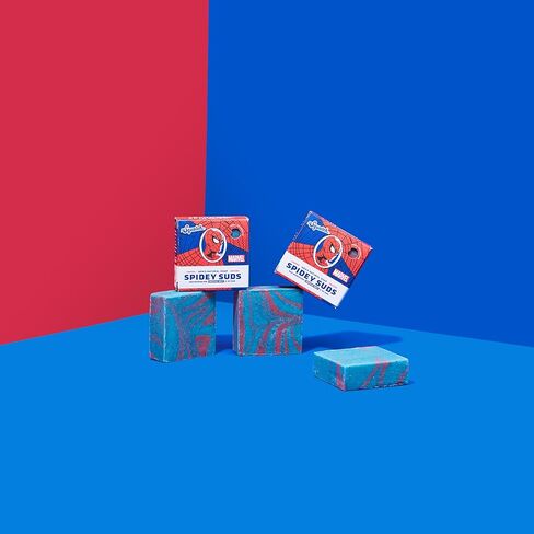 دكتور سكواتش صابون سبايدي سادز - مستوحى من سبايدر مان - صابون طبيعي للرجال، 3 عبوات من الصابون الطبيعي in Kuwait