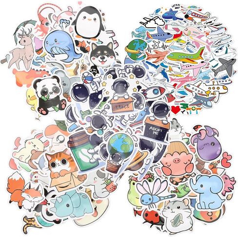 390PCSWaterBottleStickers، Zroivkaz CuteTeenagers حزمة ملصقات مقاومة للماء، ملصقات للأطفال الصغار 4-8 سنوات ملصقات الفصول الدراسية للأطفال ملصقات الكمبيوتر المحمول النسائية، ملصقات حالة الهاتف الخليوي الكبار in Saudi Arabia