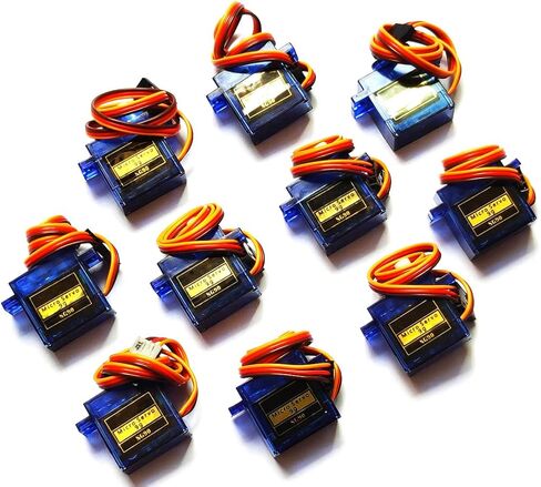 WST Tower P SG90 9G Micro Servo 180° Mini Servo Motor for RC Airplane Boat Car Helicopter Robot Controls Arm/Hand/Walking x 10 PCS in Kuwait