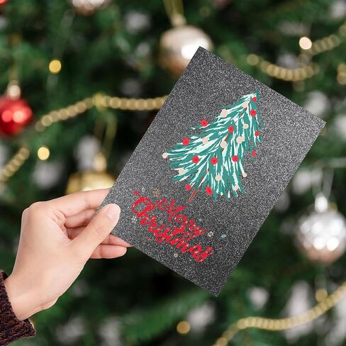 ورق بطاقات لامع أسود، 15 ورقة مقاس 30.48 سم × 30.48 سم 300 جرامًا للمتر المربع/110 رطل، ورق بطاقات ملون مربع للحرف اليدوية والمشروعات اليدوية وصنع البطاقات لتزيين حفلات أعياد الميلاد UAP21BK15 in Kuwait