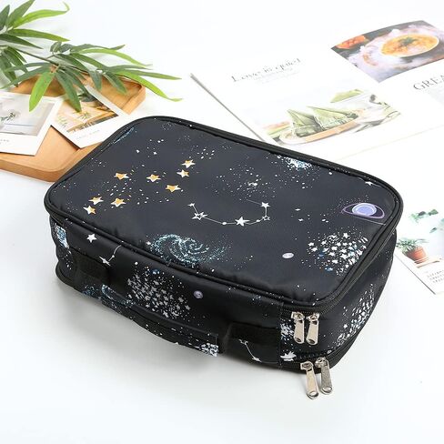 حافظة أقلام ملونة مكونة من 300 فتحة من Lbxgap، حقيبة تنظيم أقلام ذات سعة كبيرة مع سحاب لأقلام تلوين الألوان المائية وأقلام الجل وأقلام التحديد in Kuwait