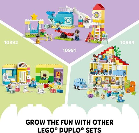LEGO DUPLO 3in1 Tree House 10993 Creative Building Toy for Toddlers, Includes 8 Figures for Teaching Social Skills, Playing Together and Group Play, Great Birthday Gift for Kids in Saudi Arabia