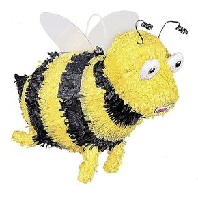 Bumble Bee Pinata Yellow & Black Paper - 15" x 9.5" (1 Pc) - Adorable Party Decoration - Perfect for Kids' Birthdays & Celebrations in Saudi Arabia