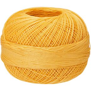 Handy Hands Lizbeth Premium Cotton Thread, Medium, Golden Yellow,HH40613