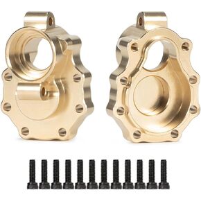 Linsvirgo 2 قطعة من النحاس الأمامي والخلفي الداخلي TRX4 Portal Drive Housing، TRX6 غطاء بوابة مفصل التوجيه لمحور الثقل الموازن لـ 1/10 RC Crawler TRX-4 Defender Bronco Sport K5 TRX6 ترقيات الأجزاء in Kuwait
